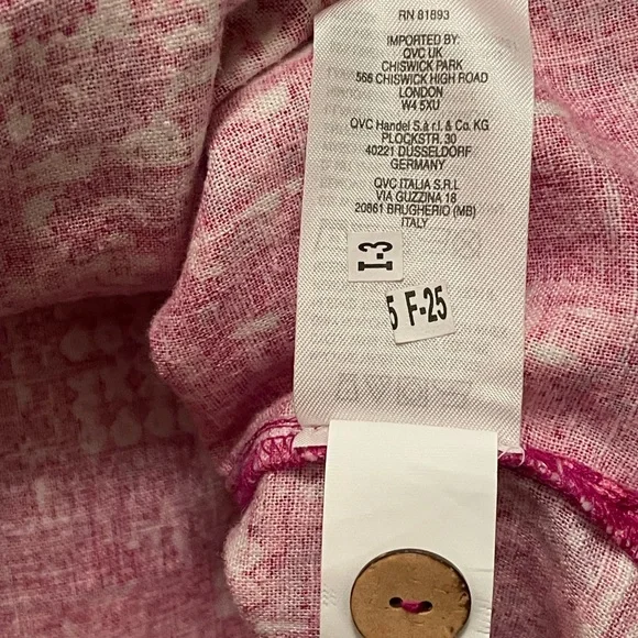 Joan Rivers Pink Button Down Shirt - Picture 6 of 7